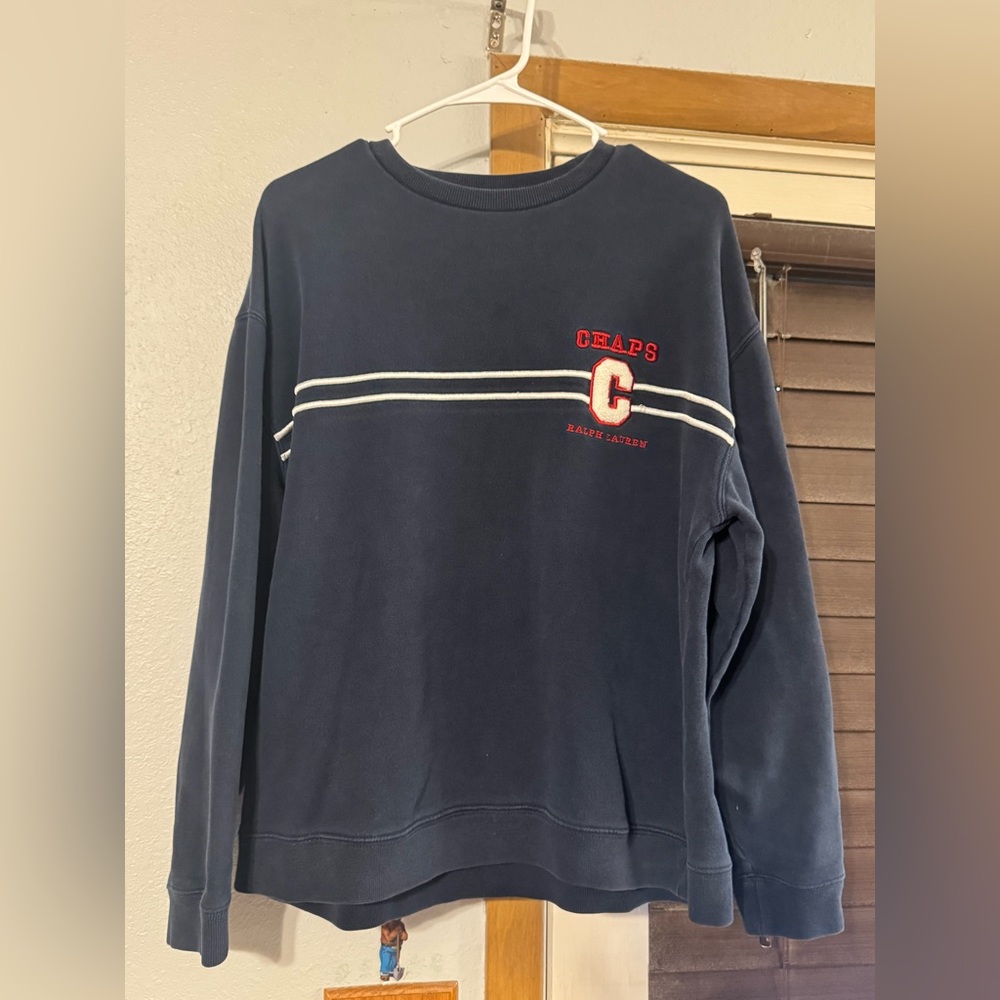 CHAPS Ralph Lauren size MEDIUM Blue Men's Sweater outdoor winter fall designer